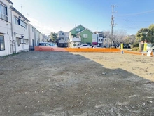 【東京都/江戸川区大杉】江戸川区大杉4丁目 土地2号地 現地：全5区画・右側中心あたり