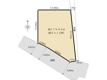 【兵庫県/尼崎市塚口町】尼崎市塚口町4丁目　売土地　建築条件なし 区画図