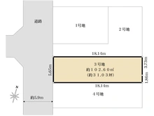 【兵庫県/尼崎市稲葉荘】尼崎市稲葉荘1期 3号地 区画図