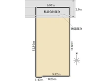 【兵庫県/尼崎市西難波町】尼崎市西難波町　土地 区画図