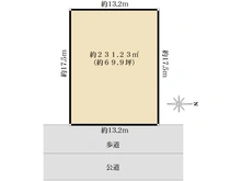 【兵庫県/尼崎市大庄西町】大庄西町1丁目土地 区画図