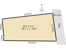 【千葉県/市原市椎津】市原市椎津　土地 区画図