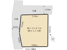 【千葉県/千葉市花見川区幕張町】花見川区幕張町　売地 区画図