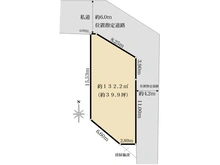 【埼玉県/所沢市大字下安松】所沢市下安松　売地 区画図