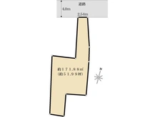 【埼玉県/所沢市東町】所沢市東町　土地 区画図