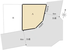 【東京都/板橋区四葉】板橋区四葉1丁目 土地 A区画 区画図