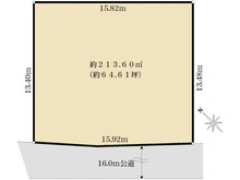 【埼玉県/狭山市入間川】狭山市入間川二丁目　売地 区画図