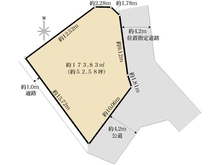 【埼玉県/所沢市大字下安松】所沢市大字下安松 売地 区画図