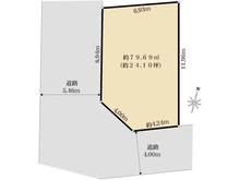 【埼玉県/所沢市美原町】所沢市美原町5丁目 売地 区画図