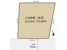 【千葉県/船橋市湊町】船橋市湊町2丁目 土地 区画図