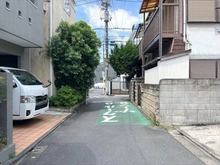 【東京都/豊島区千早】豊島区千早3丁目 土地 前面道路（物件：右手）
