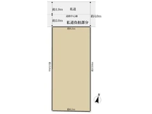 【神奈川県/大和市西鶴間】大和市西鶴間6丁目 土地 区画図