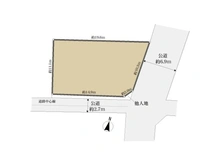 【神奈川県/相模原市中央区淵野辺本町】相模原市中央区淵野辺本町1丁目 土地 区画図