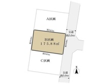 【神奈川県/藤沢市片瀬山】藤沢市片瀬山4丁目 土地 区画図