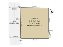 【東京都/武蔵野市吉祥寺本町】武蔵野市吉祥寺本町3丁目 土地 区画図