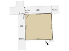 【東京都/武蔵野市吉祥寺本町】武蔵野市吉祥寺本町4丁目 土地 区画図