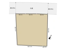 【神奈川県/横浜市港南区日限山】横浜市港南区日限山1丁目 土地 区画図