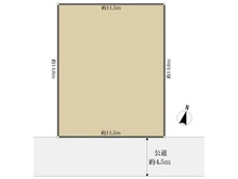 【神奈川県/横浜市栄区犬山町】横浜市栄区犬山町 土地 区画図
