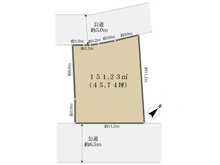 【神奈川県/横浜市港南区日野南】横浜市港南区日野南4丁目 土地 区画図