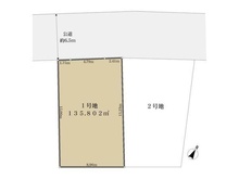 【神奈川県/横浜市港南区日限山】横浜市港南区日限山4丁目 土地 区画図