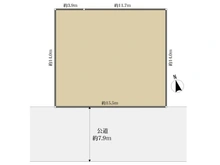 【神奈川県/横浜市栄区桂台中】横浜市栄区桂台中 土地 区画図