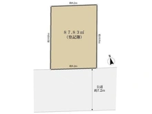 【東京都/小金井市中町】小金井市中町3丁目 土地 区画図