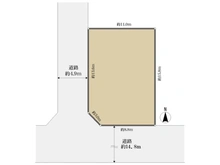 【東京都/小平市学園東町】小平市学園東町2丁目 土地 区画図