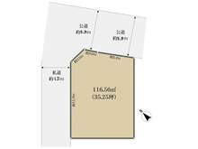 【東京都/杉並区高井戸東】杉並区高井戸東4丁目 土地 区画図