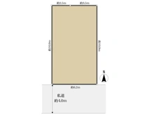 【東京都/練馬区貫井】練馬区貫井1丁目 土地 区画図