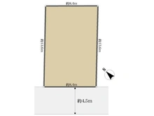 【千葉県/市川市中国分】市川市中国分3丁目 土地 区画図