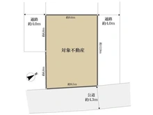 【千葉県/市川市八幡】市川市八幡6丁目 土地 区画図