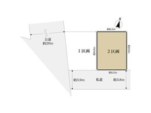 【神奈川県/川崎市中原区市ノ坪】川崎市中原区市ノ坪 土地 区画図
