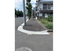 【神奈川県/川崎市中原区市ノ坪】川崎市中原区市ノ坪 土地 西側前面道路