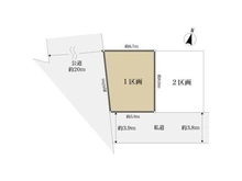 【神奈川県/川崎市中原区市ノ坪】川崎市中原区市ノ坪 土地 区画図