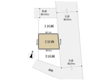 【神奈川県/川崎市中原区市ノ坪】川崎市中原区市ノ坪 土地 区画図