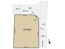 【東京都/国立市東】国立市東4丁目 土地 区画図