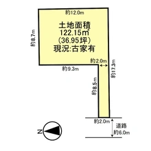 【大阪府/枚方市片鉾本町】枚方市片鉾本町 土地 区画図