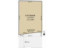 【大阪府/高槻市登美の里町】高槻市登美の里町 土地 区画図