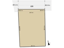 【東京都/杉並区高円寺南】杉並区高円寺南4丁目 土地 区画図