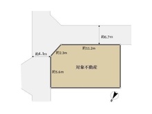 【大阪府/箕面市牧落】箕面市牧落5丁目 土地 区画図