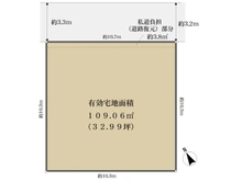 【大阪府/豊中市東豊中町】豊中市東豊中町3丁目 土地 区画図