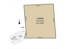 【大阪府/豊中市服部本町】豊中市服部本町1丁目 土地 区画図