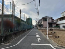 【東京都/練馬区谷原】練馬区谷原4丁目 土地 南側道路／２０２６年１月撮影