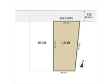 【東京都/練馬区石神井町】練馬区石神井町8丁目 土地 区画図
