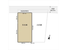 【東京都/練馬区石神井町】練馬区石神井町8丁目 土地 区画図