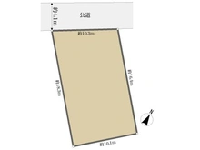 【東京都/八王子市千人町】八王子市千人町3丁目 土地 区画図