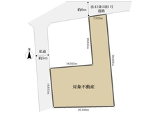 【東京都/福生市大字福生】福生市大字福生 土地 区画図