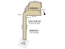 【東京都/立川市富士見町】立川市富士見町3丁目 土地 区画図