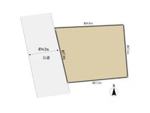 【東京都/荒川区東尾久】荒川区東尾久4丁目 土地 区画図