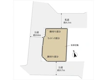 【東京都/北区西ケ原】北区西ケ原3丁目 土地 区画図